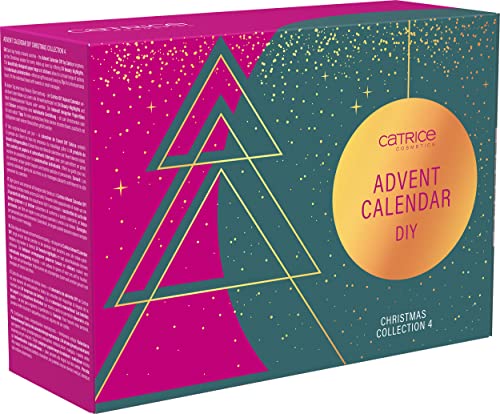 Catrice Adventskalender 2022 DIY mit 24 Beauty-Überraschungen, 24 Papiertütchen und Stickern zu Weihnachten