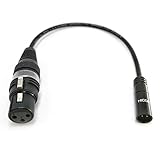 Selected Cable 50cm Mini -XLR male auf XLR female für Blackmagic 6K 4K BMPCC Audio- Mikrofon Kabel HQ - SC-AK-mXLR-XLR-0050 (1,6ft / 0,5m)