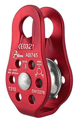 ALIENS Fixed Standard Pulley Seilrolle, Farbe:Rot