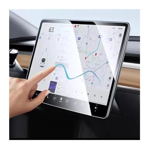 Schutzfolie Auto Navigation Glas Auto Radio GPS Navigation Gehärtetes Glas Film Screen Protector Film Innen Für Tesla Für Modell 3 2024