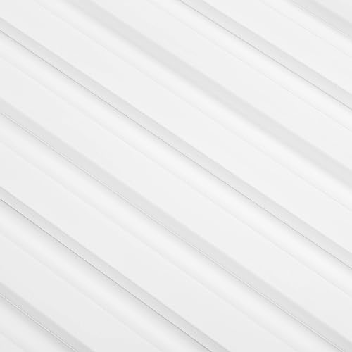Mardom Decor L0301 Lamellenwand - Wandpaneele aus PolyForce-Material - Akustikpaneele - Kratzfeste Wandverkleidung - Wandlamellen Wasserfest - Kann Bemalt Werden - Farbe Weiß - 200x7x1,6cm
