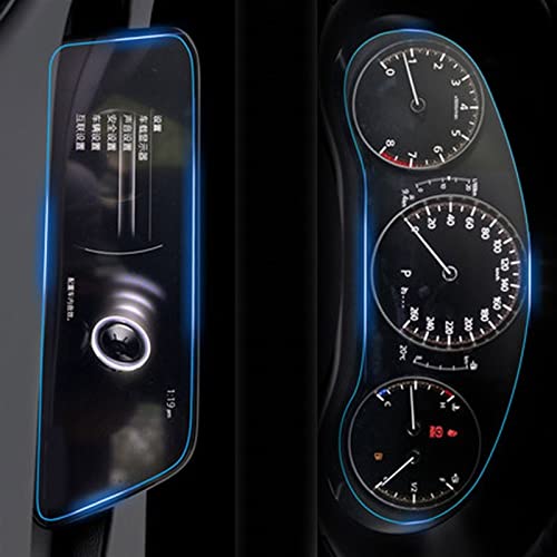 REXGEL Bildschirmschutz 8,8 Zoll Für Mazda 3 2019 2020 2021 GPS-Navigation Schutzfolie Aus Gehärtetem Glas Schutzfolie Für PET-Instrumententafel (Color : A)