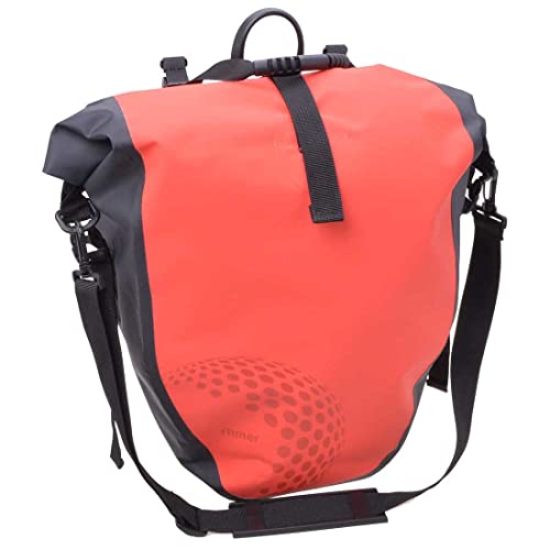 Filmer Gepäckträgertasche 25 Liter 100% Wasserdicht mit Tragegriff und Schultergurt (Rot)