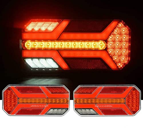 Flexzon LED-Set HQ Bremsleuchte Neon-Rückleuchten für Anhänger LKW E9 zugelassen