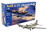 Revell Modellbausatz Flugzeug 1:72 - B-17F Memphis Belle im Maßstab 1:72, Level 5, originalgetreue Nachbildung mit vielen Details, 04279 Mittel