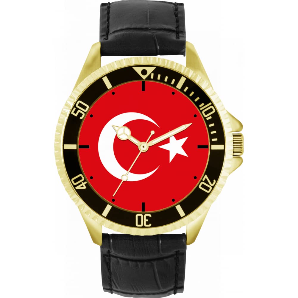 Toff London Die Türkei-Flaggen-Uhr