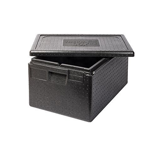 Thermo Future Box Box GN 1/1 Premium-257 mm Transport-und Isolierbox, EPP (expandiertes Polypropylen), Schwarz, 60 x 40 x 32 cm