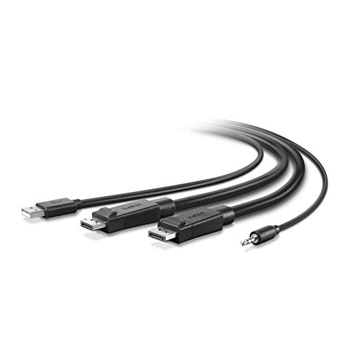 Belkin KVM Kabel 1,8 m schwarz DisplayPort + USB-A + USB B