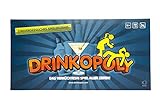 Drinkopoly – Das verrückteste Spiel aller Zeiten - kombinierte Tafel/Tisch Party Spiele für Erwachsene und Studenten mit 50 Erweiterungskarten mit Aufgaben, eine (un)vergessliche Erfahrung, ein Trinkspiel Geschenkset