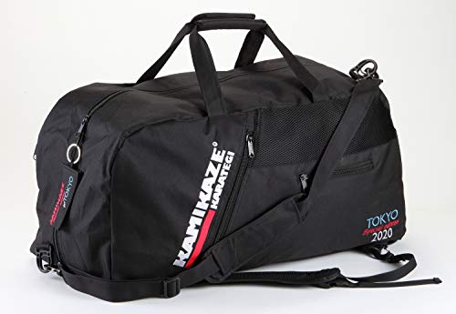 Kamikaze Neue Sporttasche und Rucksack Tokyo Special Edition, schwarz oder rot - Schwarz