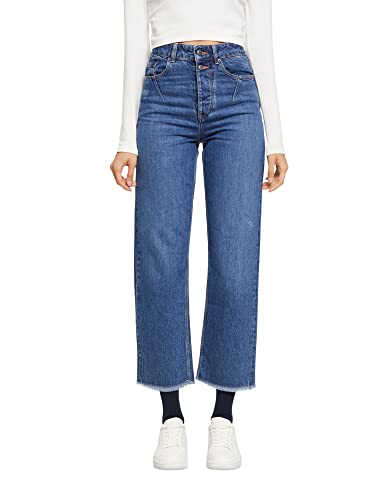 ESPRIT Dad Jeans im Distressed-Look, 100% Baumwolle