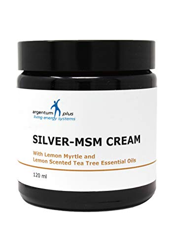 Silber-MSM Crème mit Zitronenmyrte und Zitronen Teebaum essentiellen Ölen - 120 ml