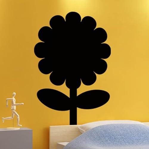 Aufkleber aus Schiefer, Tafel, selbstklebend, abwischbar, Design Sonnenblume, 100 x 70 cm