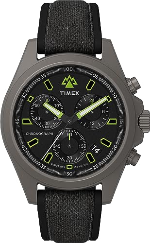 Timex 43 mm Expedition North® Field Chronograph Uhr, Schwarz, One Size, 43 mm Expedition North® Field Chronograph Uhr