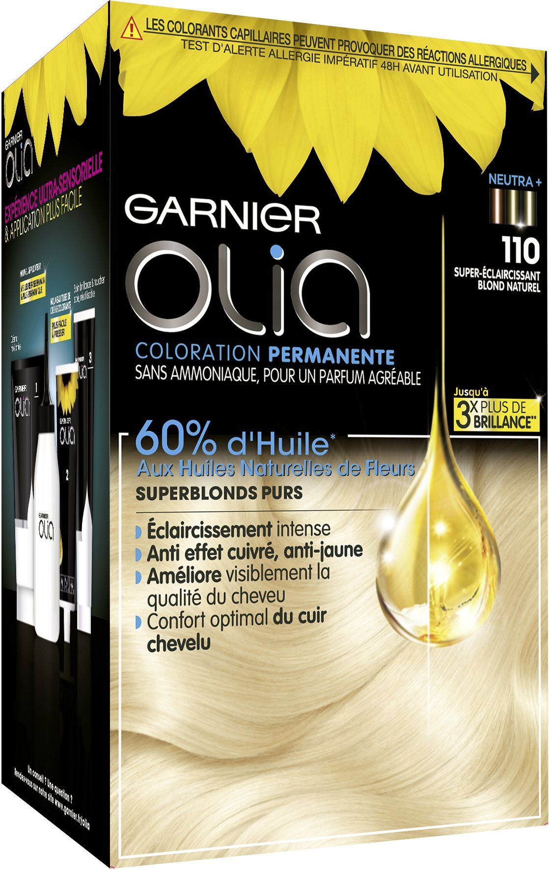 Garnier - Olia - ammoniakfreie Färbung Blond - D+++ Maxi-Färbung - Packung mit 2