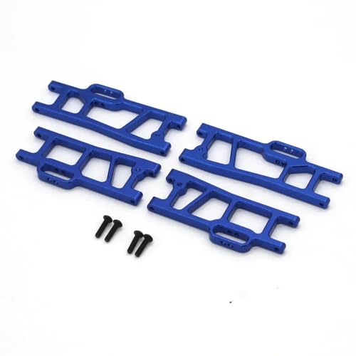 UNARAY Fit for Wltoys 104009 12402-A RC Auto Metall Upgrade Teile Vorne Und Hinten Unteren Schwinge Arm Set (Size : Blue)