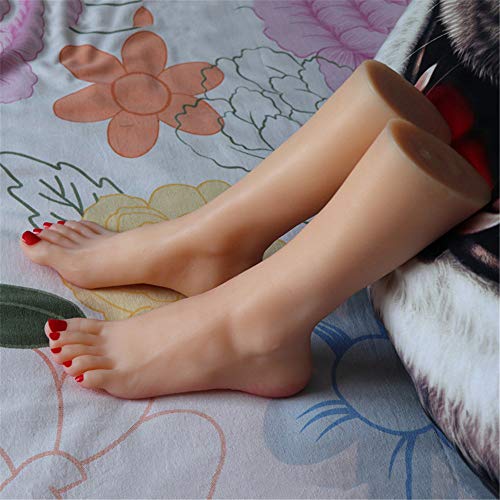 AFYH Silikon Füße Modell, Weibliche schöne Füße kopieren 1: 1 Silikon, um schöne Füße zu Machen, für Schuhe und Socken Schmuck und Sammlung von Fußmodellen verwendet