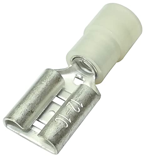 Aerzetix: 10 x Kabelschuhe Kabelschuh ( Klemme ) weiblich flach 9.5mm 1.2mm 4-6mm2 isoliert
