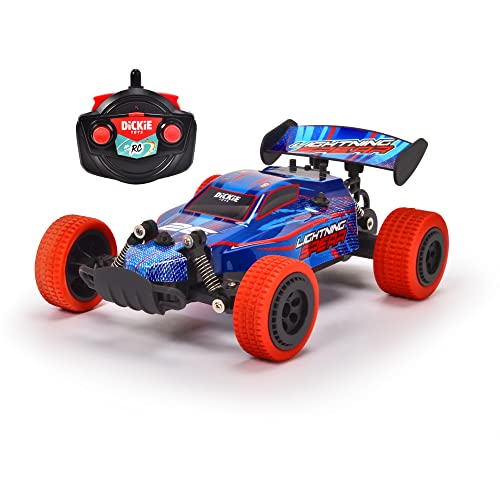 Dickie Toys - RC Lightning Spear - Ferngesteuerter Geländewagen mit Gummireifen und Federung, Spielzeug-Auto für Kinder ab 6 Jahren