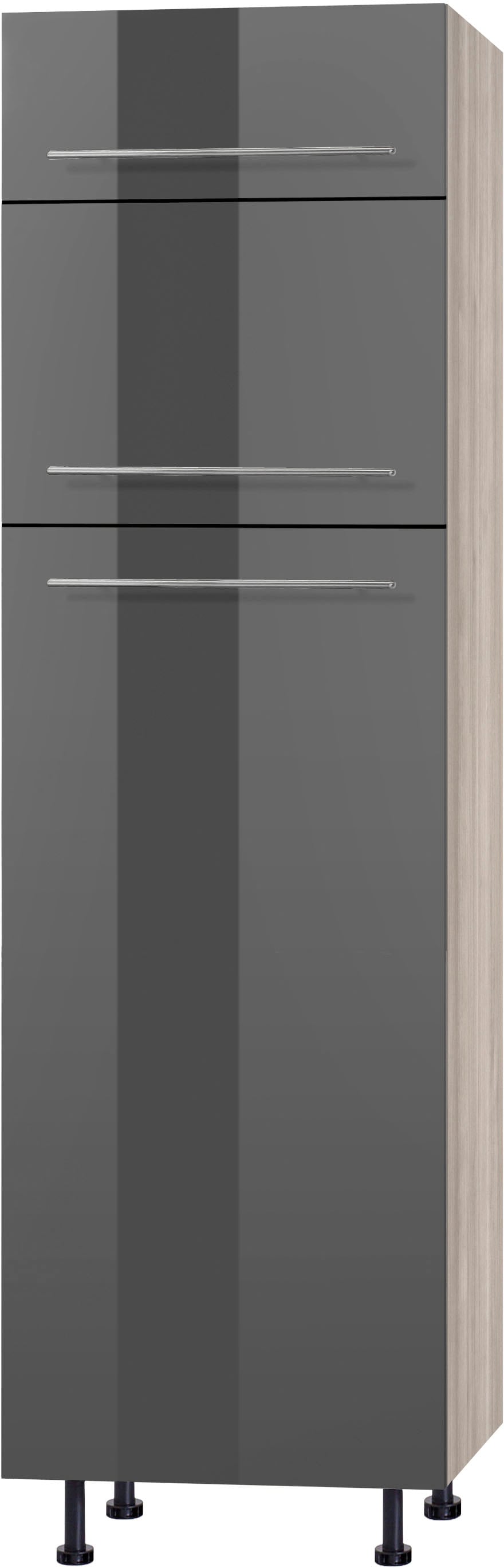 OPTIFIT Kühlumbauschrank "Bern", 60 cm breit, 212 cm hoch, mit höhenverstellbaren Stellfüßen