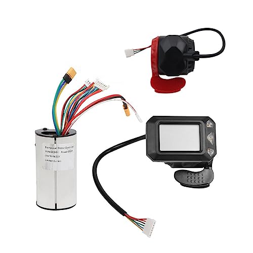 BYCUFF 24V 250W Klapproller-Controller-Kit Elektroroller-Controller LCD-Display Bremse Gaspedal Drosselsatz (24V)