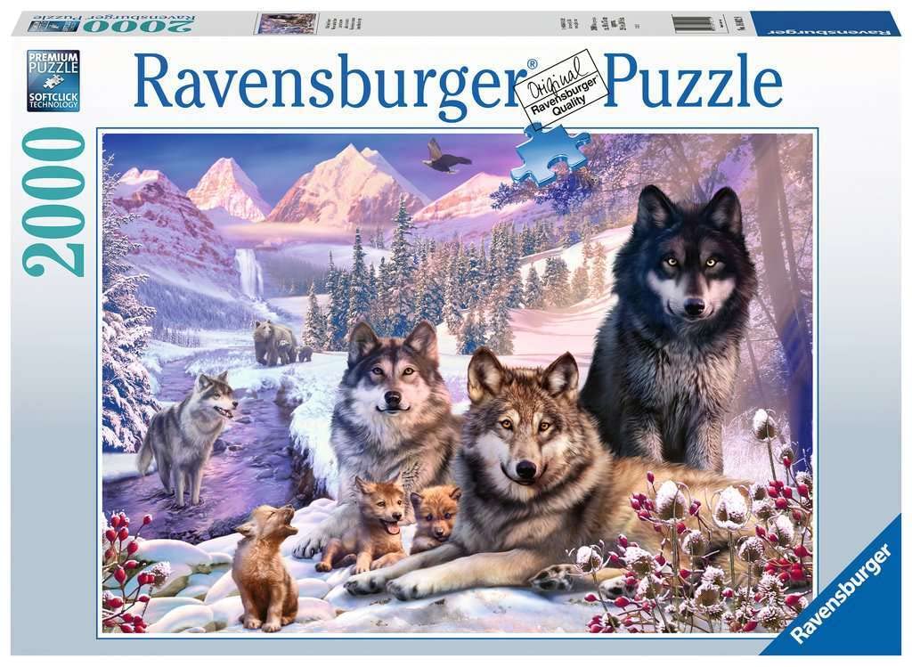 Ravensburger Puzzle 16012 - Wölfe im Schnee - 2000 Teile Puzzle für Erwachsene und Kinder ab 14 Jahren, Tier-Puzzle mit Wolfs-Motiv