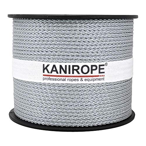Kanirope® PP Seil Polypropylenseil MULTIBRAID 2mm 100m geflochten Farbe Silbergrau (0130)