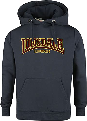 Lonsdale Herren Hooded Classic LL002 Kapuzenpullover, Navy, L