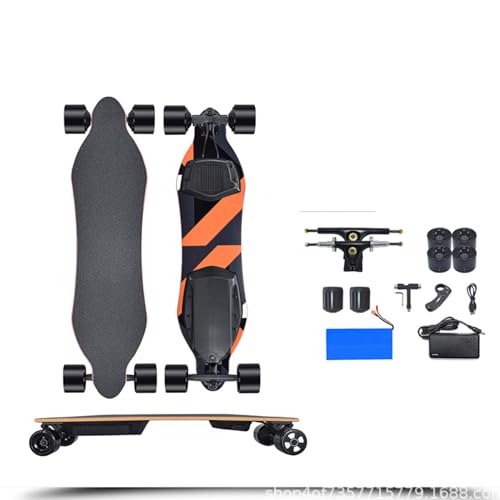 DOFFO Elektrisches Skateboard der Offroad-Serie, neues Board mit Vier Rädern für die Reise, praktisch und verstärkt, leistungsstarker Roller, kabellos, flexibel, sicher und robust, für Erwachsene (A)
