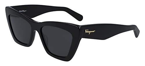 FERRAGAMO Damen SF929S Sonnenbrille, Schwarz, Einheitsgröße