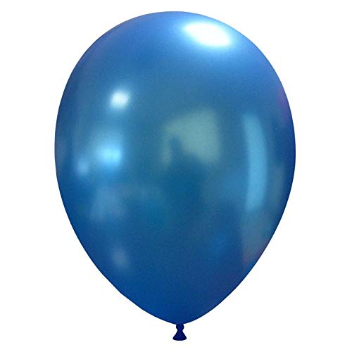 Event Kauf 25-1000 STK. Luftballons Metallic/Standard, Ø ca. 27 cm, Helium (500 Stück, Metallic Nr.49: Blau)