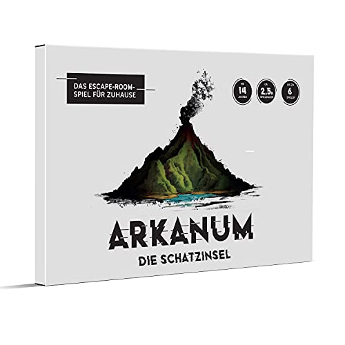 Arkanum die Schatzinsel – Escape Room Spiel für Erwachsene, Freunde und Familien. Gesellschaftsspiel für 1-6 Personen