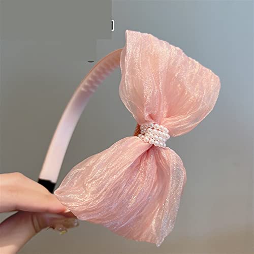 Schleife Stirnband süße Prinzessin Winddruck Haarband Haarband Reise gezahnt rutschfest nicht verletzt Kopf niedlich 1St (Color : G2-Pink flowers)