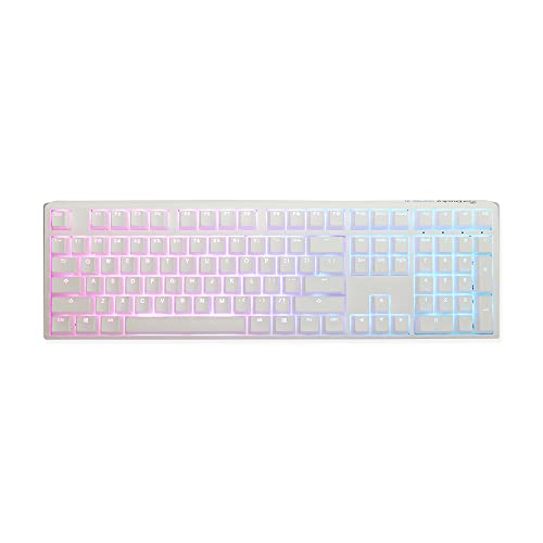 Ducky One 3 Classic Pure White Gaming US-Layout, RGB, Cherry MX Blue Switch, weiß