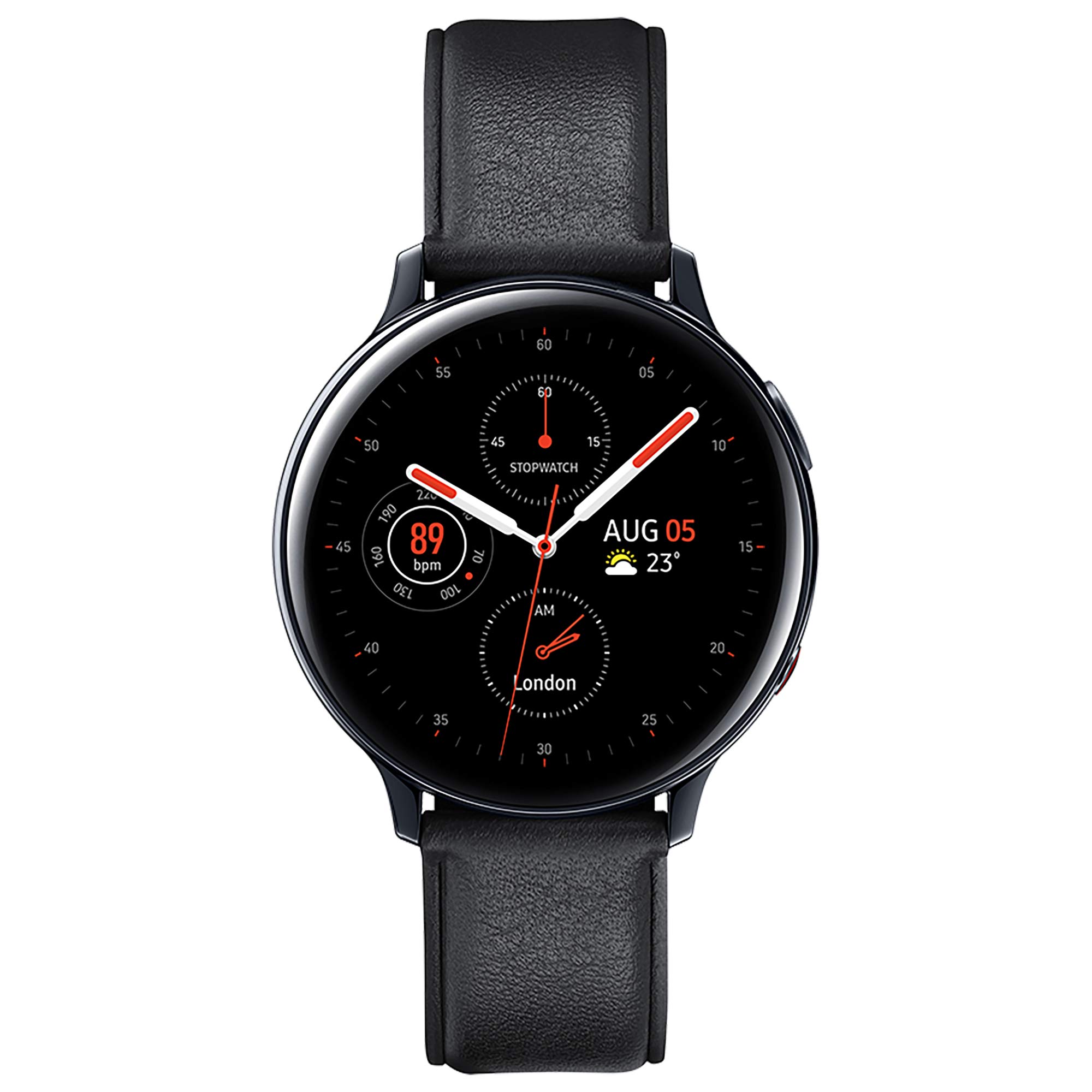 Samsung Galaxy Watch Active 2 (LTE) 44mm, Stainless Steel, Black
