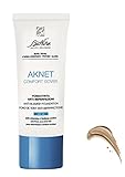 BioNike Aknet Komfort-Schutzhülle für Grundierung Nr. 102 Sable, Anti-Hautunreinheiten, verleiht ein leichtes, natürliches und angenehmes Ergebnis, 30 ml