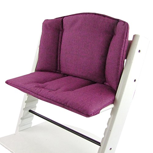 BAMBINIWELT Ersatzbezug Bezug Sitzkissen Kissen-Set Sitzverkleinerer kompatibel mit STOKKE Tripp Trapp für Hochstuhl-Kinderstuhl MELIERT (meliert pink)