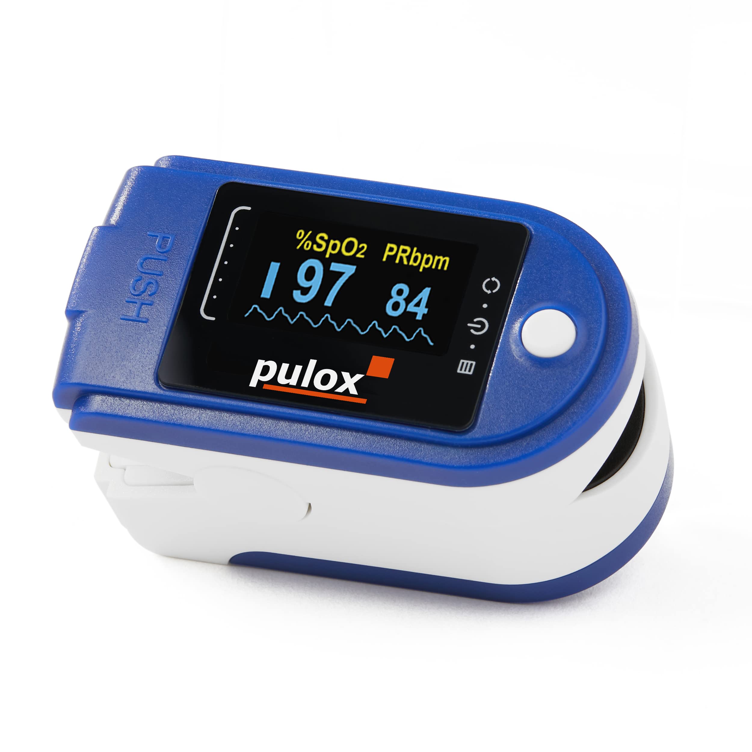 Pulsoximeter Pulox PO-250 mit LCD Farbdisplay, Alarmfunktion, Software und Zubehör