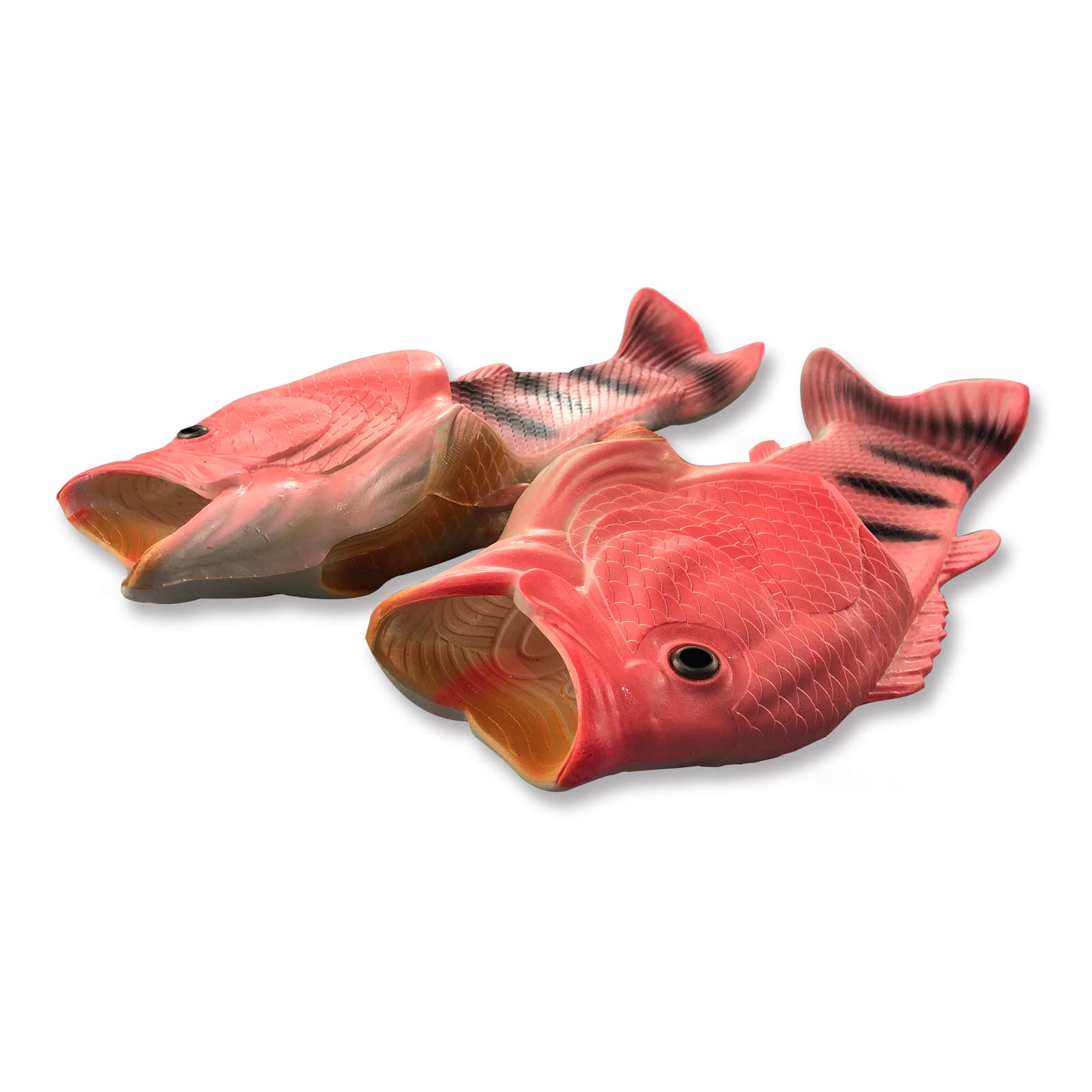 Uniqstore Sandalen Tricky Fisch Lustige Flops Hausschuhe Fisch Hausschuhe Kreative Fisch Stil Strandschuhe Simulation Fisch Strand Hausschuhe für Herren Damen Kinder Ausgefallene Geschenke Rosa