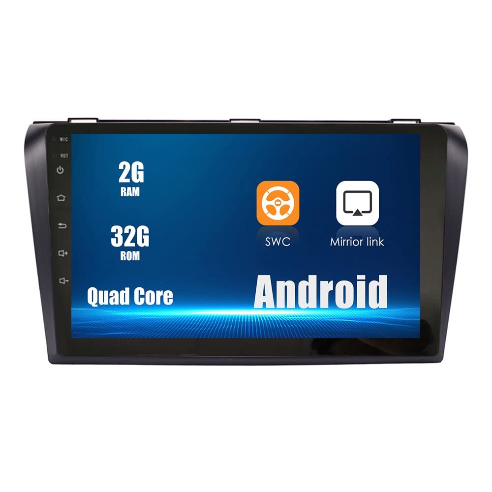 ZERTRAN Android 10 Autoradio Autonavigation Stereo Multimedia Player GPS Radio 2.5D Touchscreen fürMazda 3 2004-2010