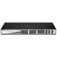 D-Link DES 1210 - Switch - verwaltet - 24 x 10/100 + 2 x Kombi-Gigabit-SFP + 2 x 10/100/1000 - Desktop - PoE (DES-1210-28P)