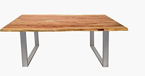 Sit Möbel Tisch, Metall, Silber, 140 x 80 cm