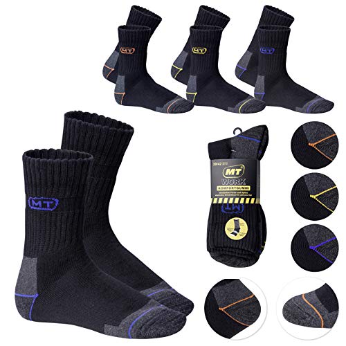 Trendyshop365 Arbeitssocken Herren Baumwolle schwarz Sommer Winter Socken Strümpfe (9 Paar, Größe 43-46)