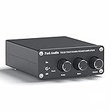 2 Channel Stereo Audio Amplifier Receiver Mini Hi-Fi Class D Integrated Amp 2.0CH for Home Speakers 100W x 2 with Bass and Treble Control TPA3116( TB10A with Power Supply)