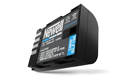 Newell Li-Ion Akku | DMW-BLF19E | Zweit- oder Ersatz-Akku für Panasonic Kamera | 7,2V 1860 mAh 14Wh