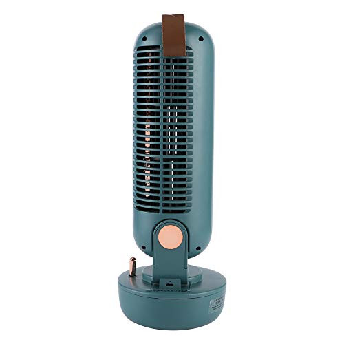 Nannigr Ventilator, Kleiner und exquisiter tragbarer Ventilator mit DREI Geschwindigkeiten für Arbeitszimmer(Grün)