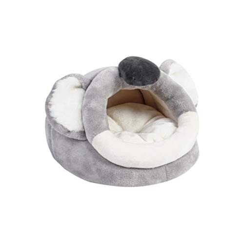 Yowablo Bett/Würfel/Haus Warme Meerschweinchen Bett Igel Ratte Chinchillas & Kleintiere (25 * 25 * 16cm,Grau)