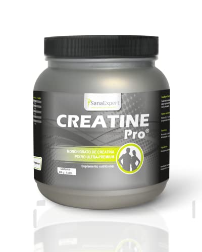 SanaExpert Creatine Pro (Creapure), Sportgetränk für 215 Portionen, 100% Creatin-Monohydrat, Kreatin-Pulver, gut löslich, klimaneutral, 650 g