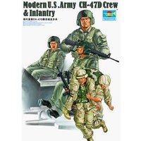 Trumpeter 00415 Modellbausatz Modern U.S. Army CH-47D Crew & Infantry