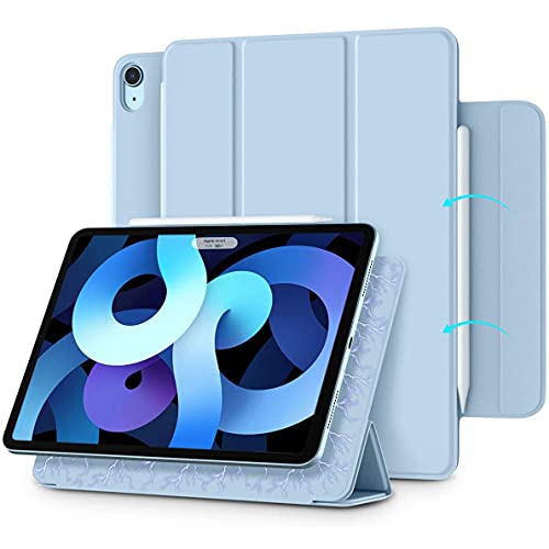 Arktis iPad Air Hülle, Smart Case kompatibel mit iPad Air 4 10,9" (2020) [Sleep & Wake-Up-Funktion] Schutzhülle Smart Cover Case Pastellblau